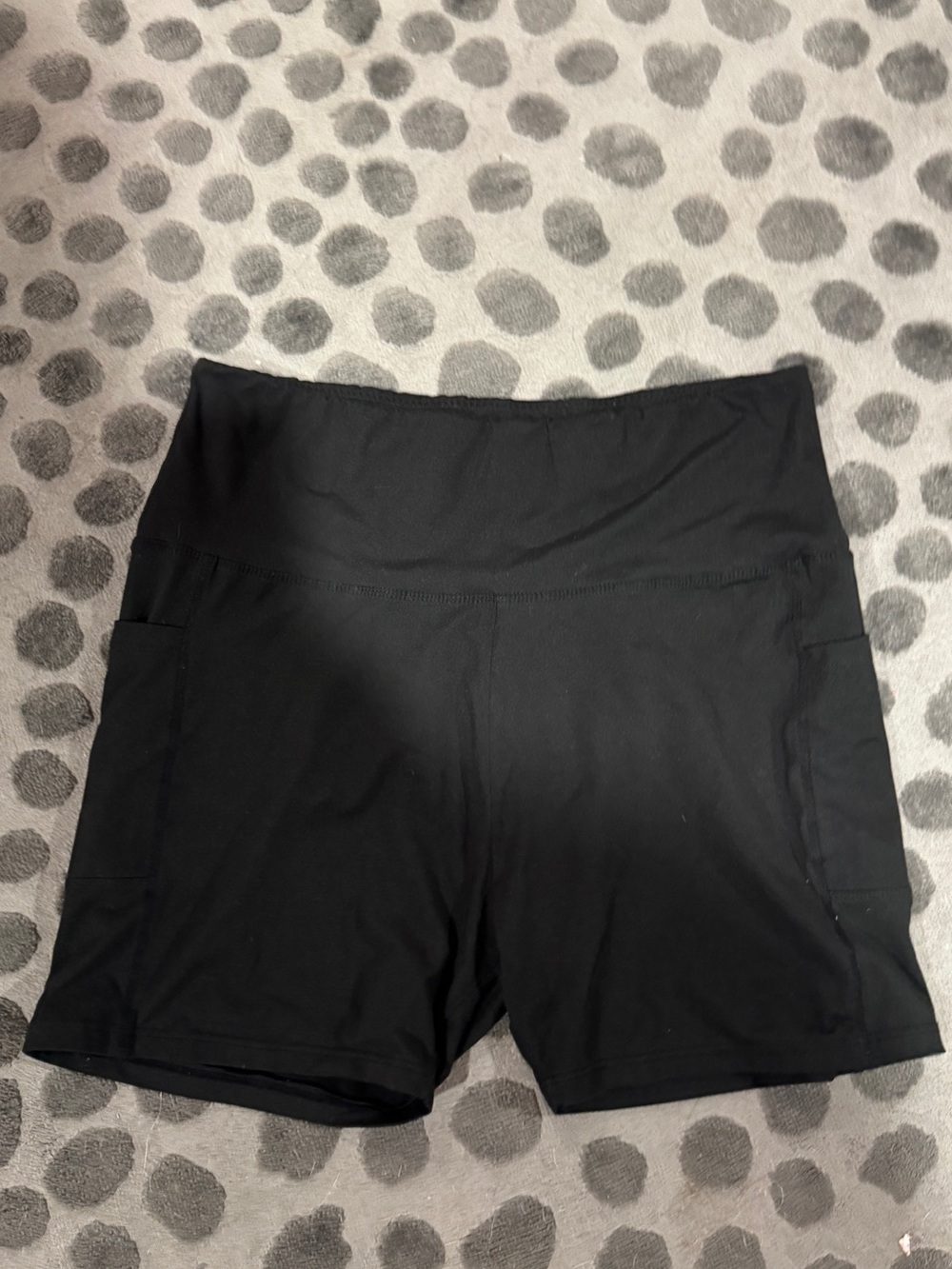 High-Waist Black Women's Active Shorts